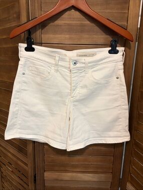 Pilcro and the Letterpress White Denim Shorts